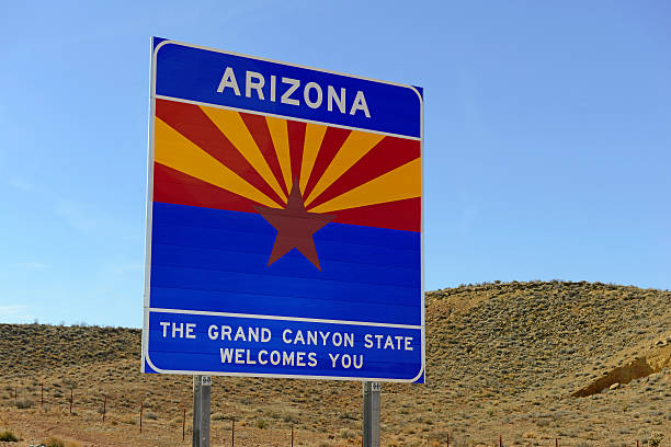 istock Arizona Welcome sign on interstate highway 467767458
