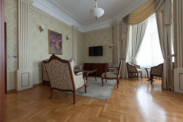 istock luxury apartment with classic furniture 467767516