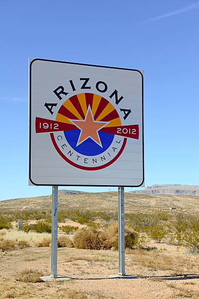 istock Arizona Welcome sign on interstate highway 467768110