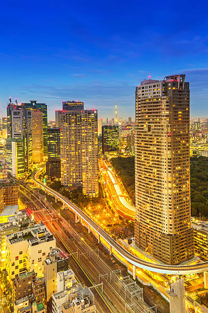 istock Tokyo city at night vertical 467773565