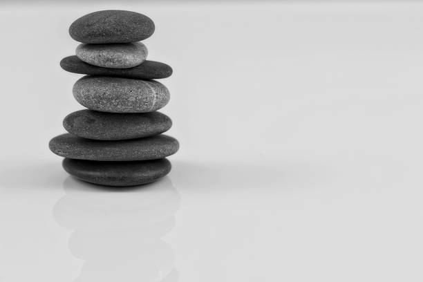istock Sea stones laid in piles 467777086