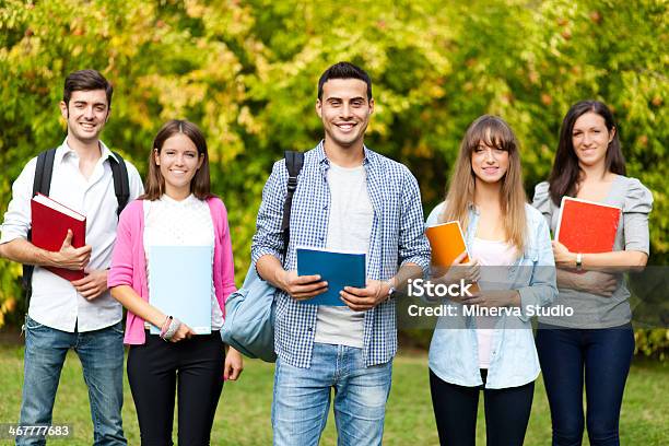 Students Group Stock Photo - Download Image Now - Adult, Bachelor, Book