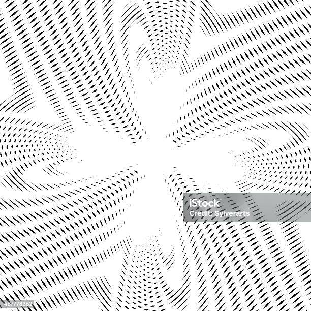 Optical Illusion Moire Background Abstract Lined Monochrome Stock Illustration - Download Image Now