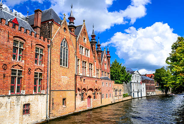 istock Buildings lined up in Bruges in Belgium 467779994
