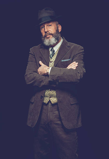 istock Confident gentleman in retro fashion 467781826