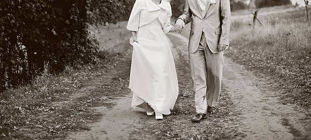 istock Newlywed couple together. 467786394