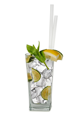 Mojito cocktail on White Background