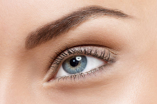 istock close up of eye with natural make-up 467789367