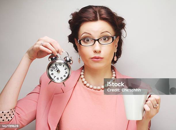 Young Businesswoman Having A Coffeebreak Stock Photo - Download Image Now - 2015, Adult, Adults Only