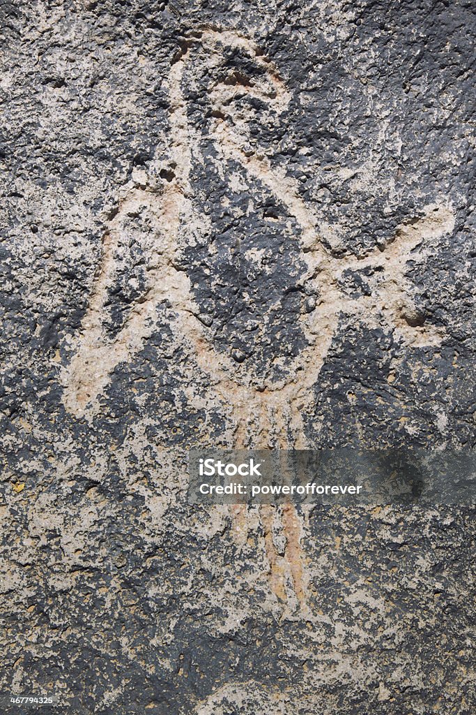 Pássaro pictograma-Monumento nacional de Petroglyph - Royalty-free Acabado Foto de stock
