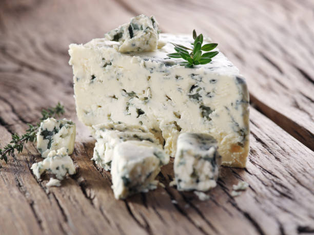 istock Slices of Danish Blue cheese. 467794346