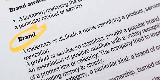 istock The word Brand highlighted in orange close up 467795476