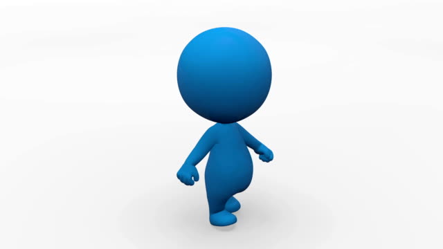 3D Walking animated character