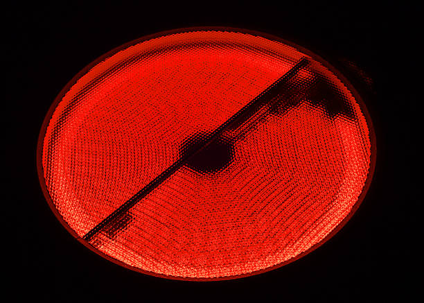 istock Red burner glassceramic cooking surface of electric cooker 467800102