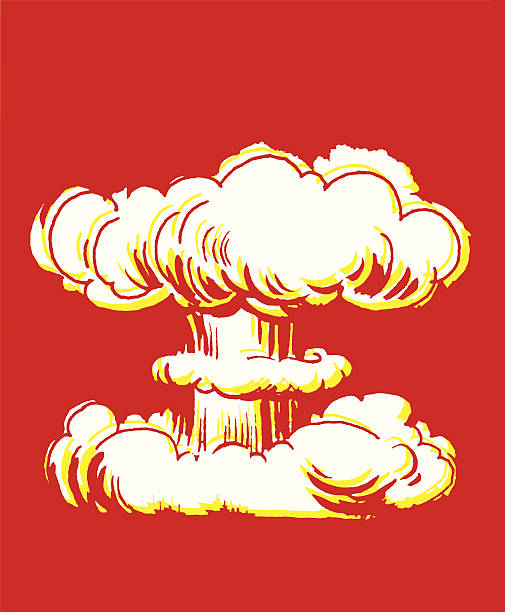 ilustrações de stock, clip art, desenhos animados e ícones de nuvem-cogumelo - mushroom cloud