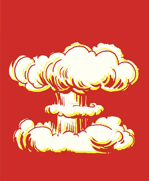 Vector illustration of Mushroom Cloud