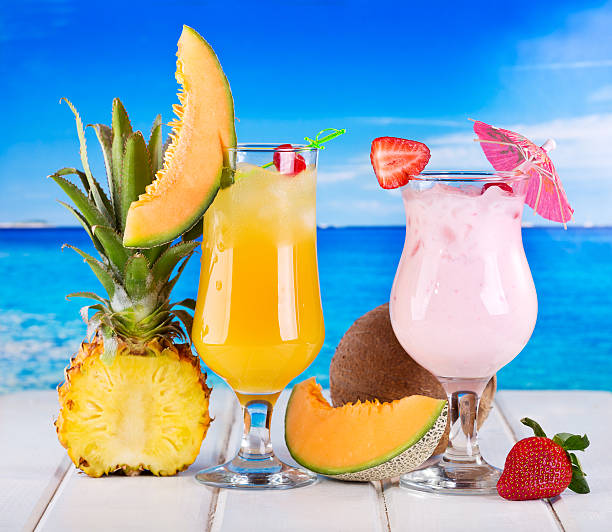 istock tropical cocktails with fresh fruits 467801604