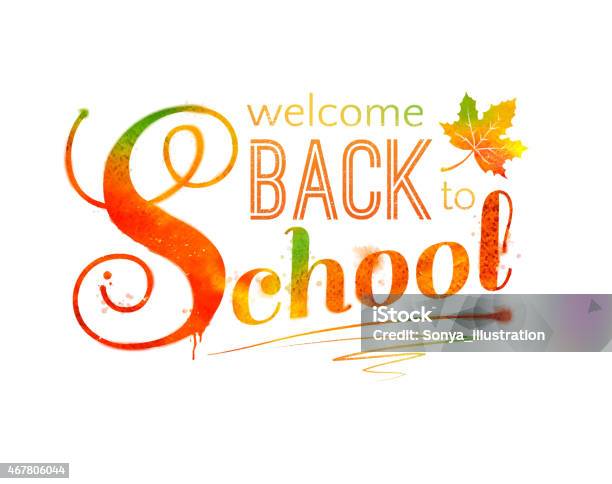 Back To School Stock Illustration - Download Image Now - 2015, Abstract, Art Product
