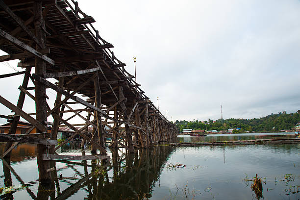 istock Wooden bridge across the river. 467806891