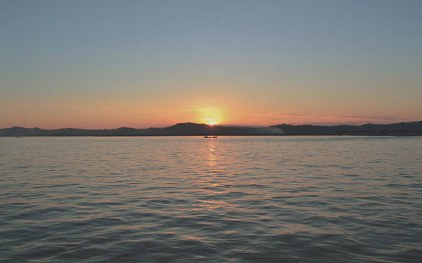 istock Beautiful sunset on the Irrawaddy river. Bagan Myanmar 467807192