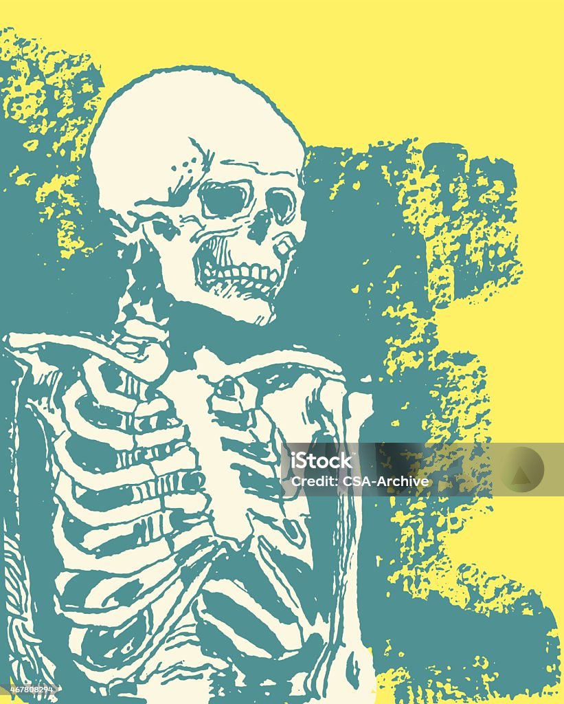 Skeleton - arte vectorial de Embrujado libre de derechos