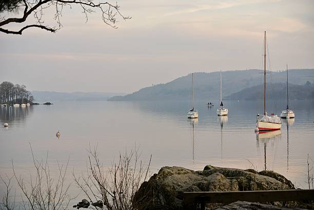 istock Boats on Lake Windermere, Ambleside at Dawn 467808532