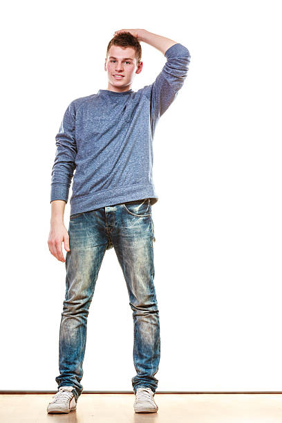 istock Young man casual style posing isolated 467808962