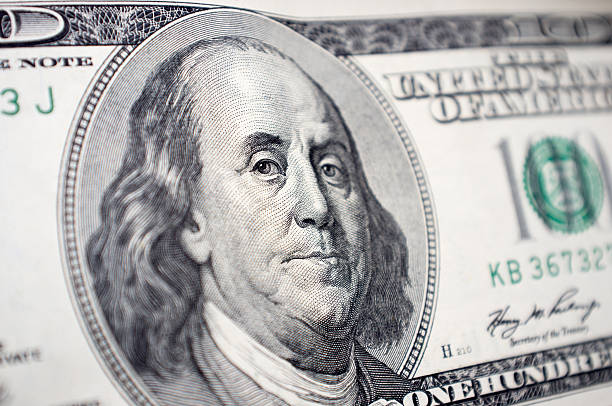 istock The close-up of Benjamin Franklin's face 467815100