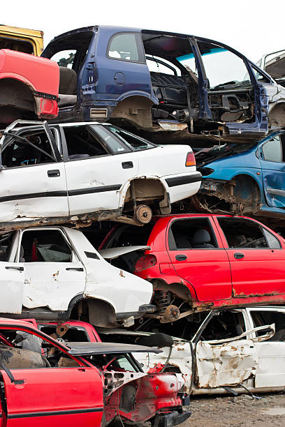 istock Cars in junkyard 467815178