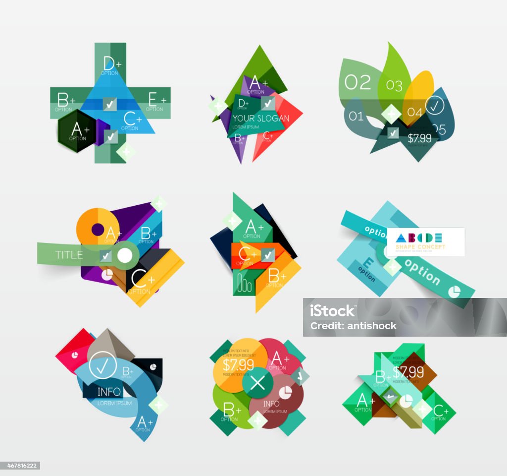 Vector Geometry Layout Set Of Vector Abstract Geometric Layout Stock Illustration - Download ...