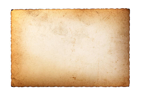 istock Blank old photo postcard isolated on white 467816822