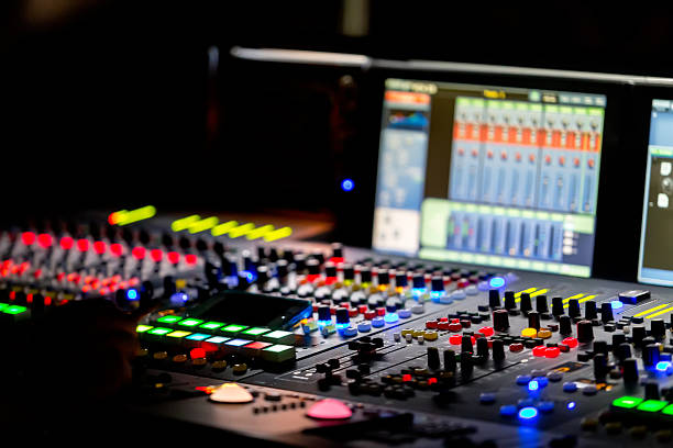 istock Mixing console, or audio mixer,shallow dof 467819722