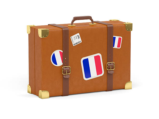 istock Suitcase with flag of france 467829228