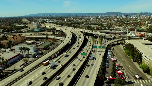 Los Angeles Aerial Freeway Interchange
