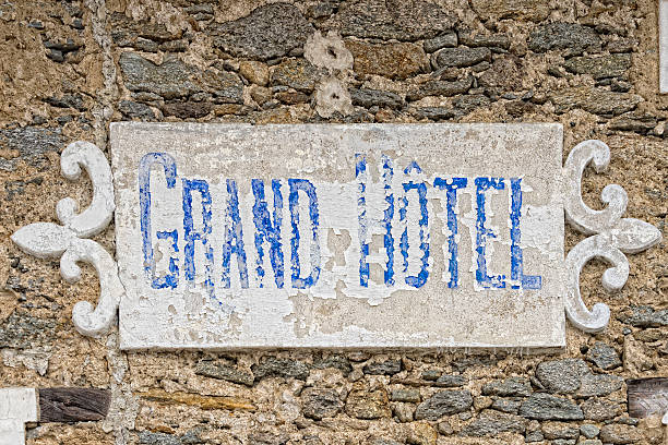 istock mountain grand hotel old sign 467830836