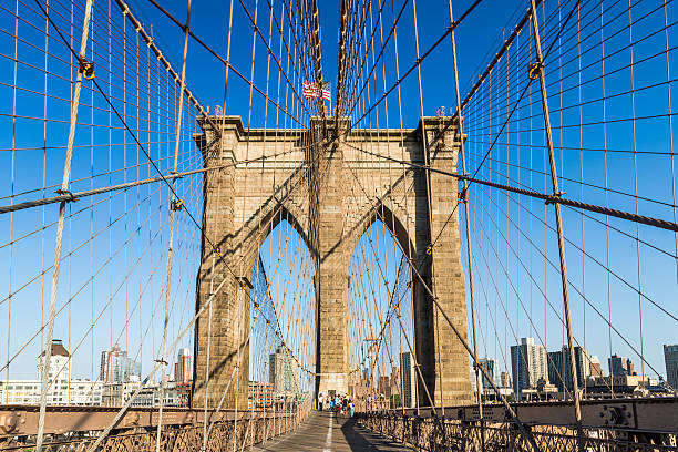 istock Brooklyn Bridge in summer, New York City 467831250
