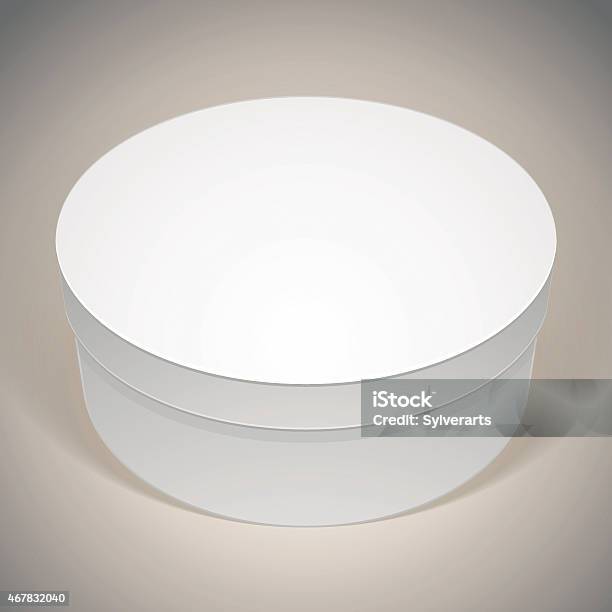 Box With Rounded Corners Empty Vector Blank Round Box Template For Your Package Design Put Stock ...