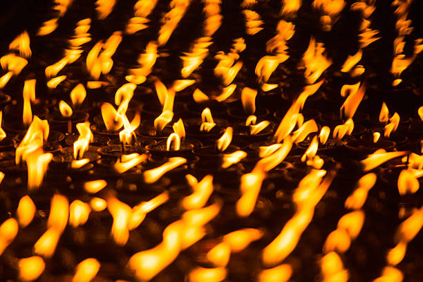 istock Church candle in a row. 467834989