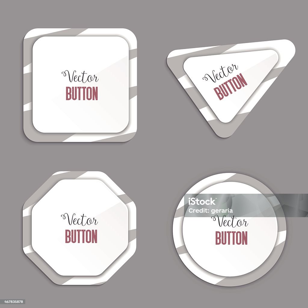 Display Vector Button Vector Buttons Stock Illustration - Download Image Now - 2015, Abstract ...