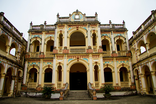 Hoang A Tuong ancient palace in Bac Ha, Sapa, Vietnam. Bac Ha is a rural district of Lào Cai Province in the Northeast region of Vietnam