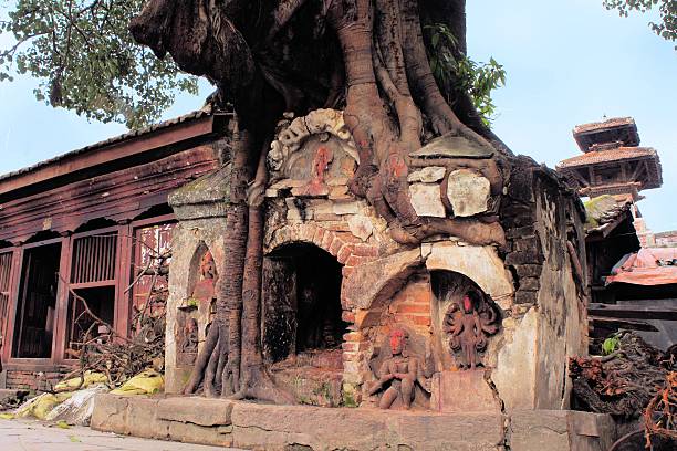istock Hindu Tree shrine in Kathmandu, Nepal 467837378