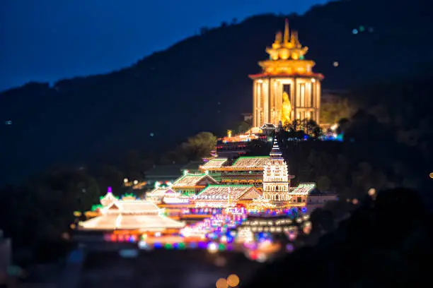 Photo of Kek lok Si Temple with miniature effect