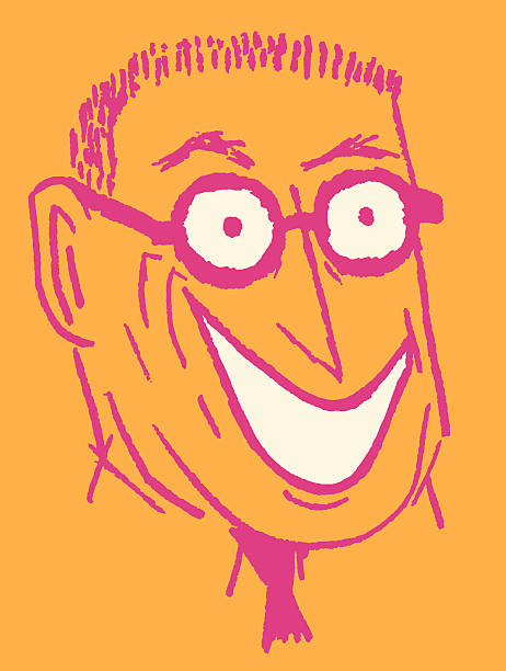 Man in Eyeglasses with Big Smile http://csaimages.com/images/istockprofile/csa_vector_dsp.jpg crew cut stock illustrations