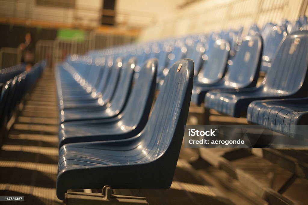 empty blue theater seats Arts Culture and Entertainment Stock Photo