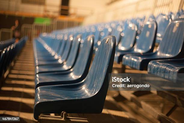 Empty Blue Theater Seats Stock Photo - Download Image Now - Arts Culture and Entertainment, Auditorium, Blue