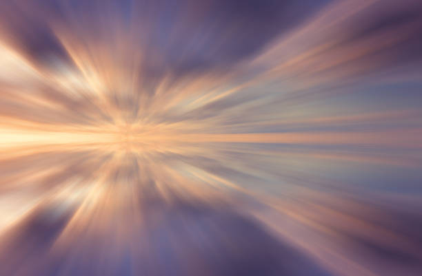 istock Long exposure shot of colorful cloud reflection 467841943