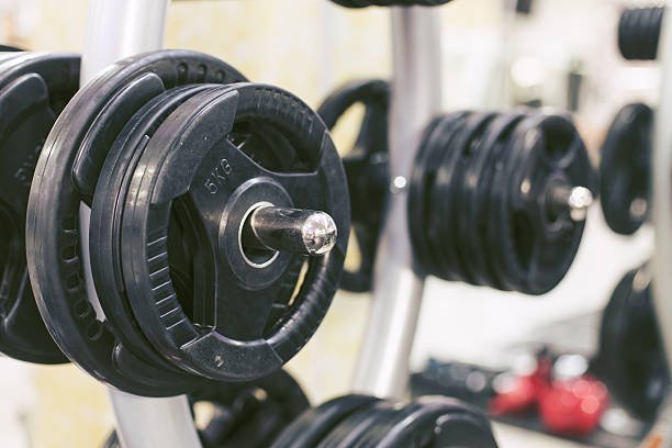 istock Diverse equipment and machines at the gym room 467843766