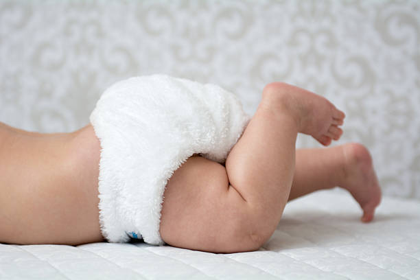 Reusable nappy stock photo