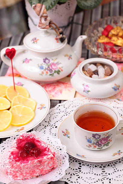istock Warm cup of tea and sweets 467851193