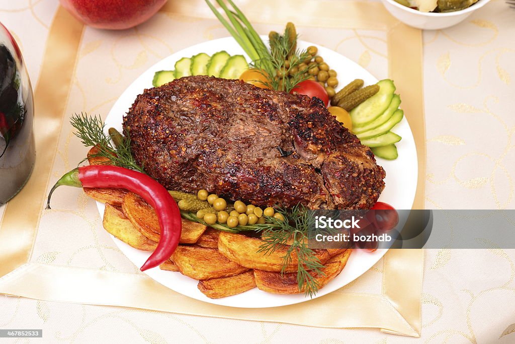 Appetizing Filete de Carne de Porco Assado - Royalty-free Alimentação Saudável Foto de stock